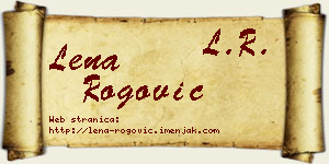 Lena Rogović vizit kartica